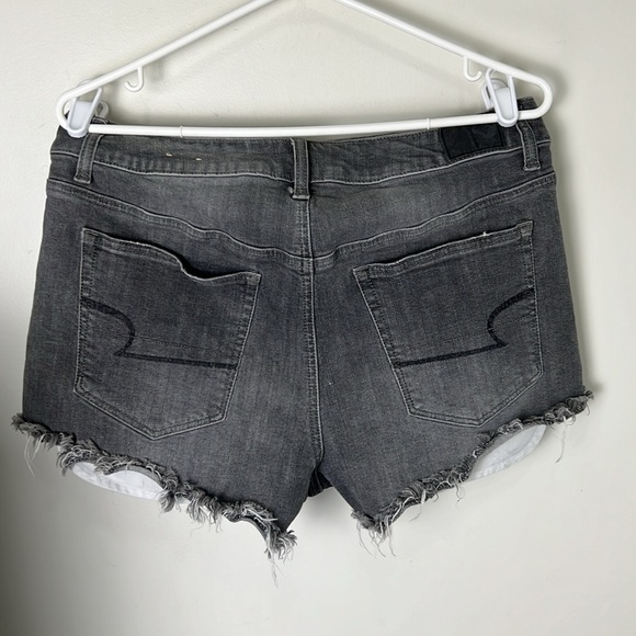 AEO High Waisted Frayed Denim Festival Jeans Size 12 - Picture 4 of 9